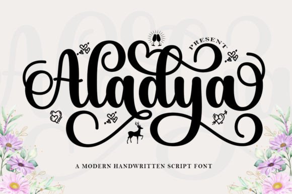 Aladya: The Elegant Script Amp Typeface for Campaign Clarity