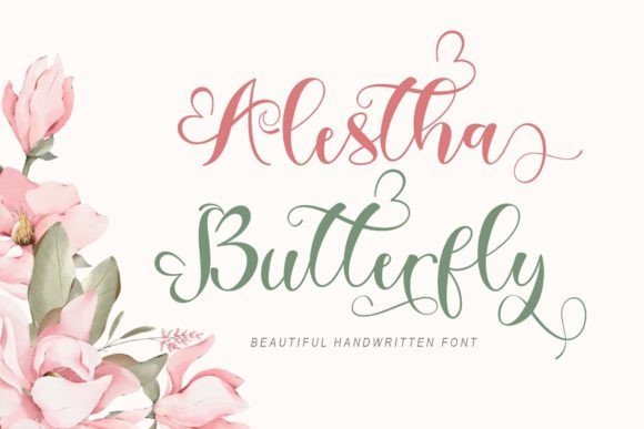 Alestha Butterfly: A Refined Script Typeface for Editorial Design