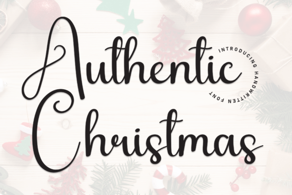 Authentic Christmas: A Handwritten Typeface for Warm Editorial Design