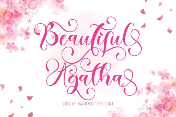 Beautiful Agatha Font for Handmade Creations