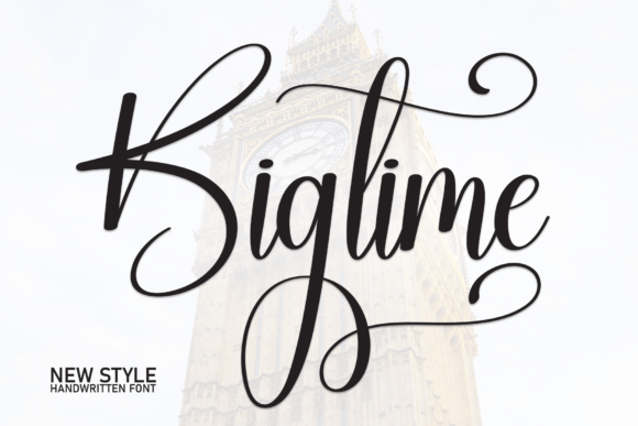 Bigtime: The Elegant Handwritten Typeface for Editorial Design