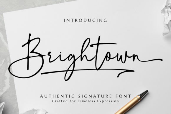 Brightown: The Script Font That Elevates Small Business Branding
