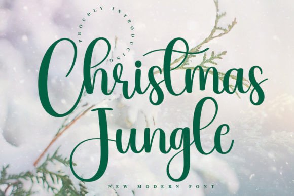 Christmas Jungle Font for Holiday Marketing and Branding
