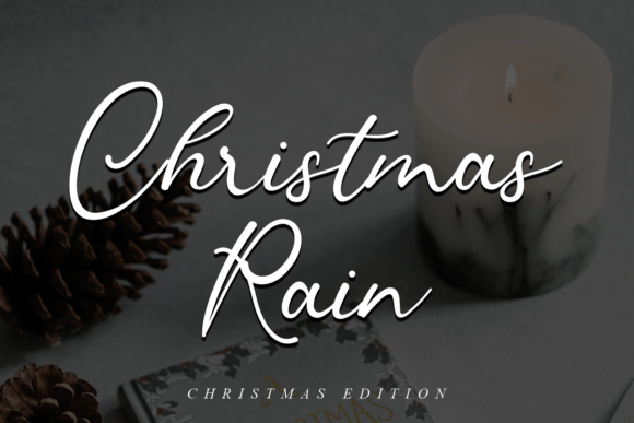 Christmas Rain: A Festive Typeface for Holiday Editorial Design