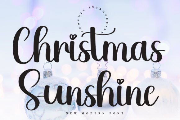 Christmas Sunshine: A Handwritten Typeface for Elegant Editorial Design