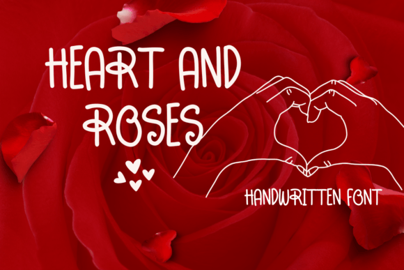 Heart and Roses Font for a More Personal Brand Look