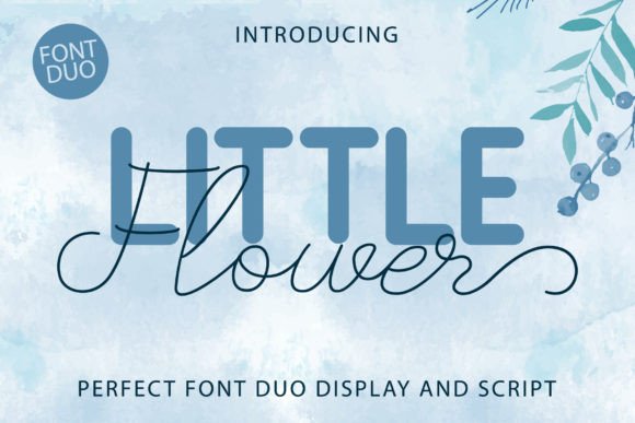 Little Flower Duo: A Script Font for Branding and Design