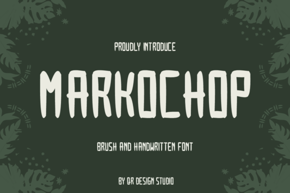 Markochop: A Sweet Handwritten Typeface for Digital Branding