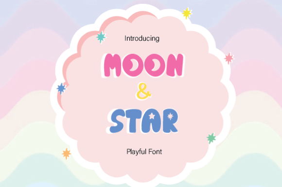 Moon Star: The Perfect Display Typeface for Quirky Craft Projects
