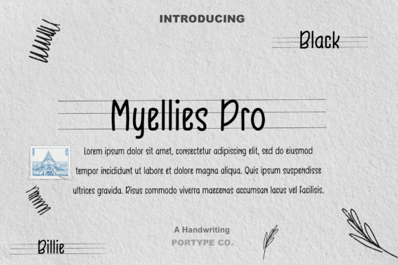 Myellies Pro: A Handwritten Font for Thoughtful Editorial Design