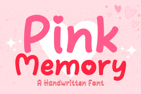 Pink Memory Font for Web Design Projects