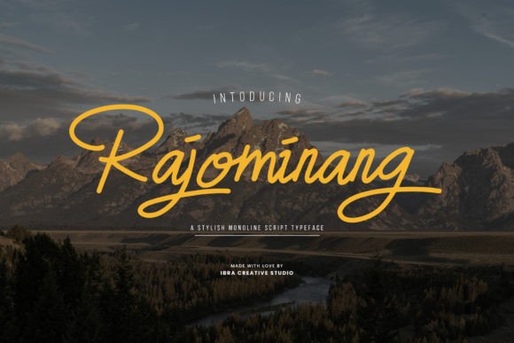 Rajominang: The Modern Script Font for Handmade Products