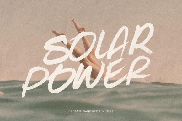 Solar Power Font for Editorial Design